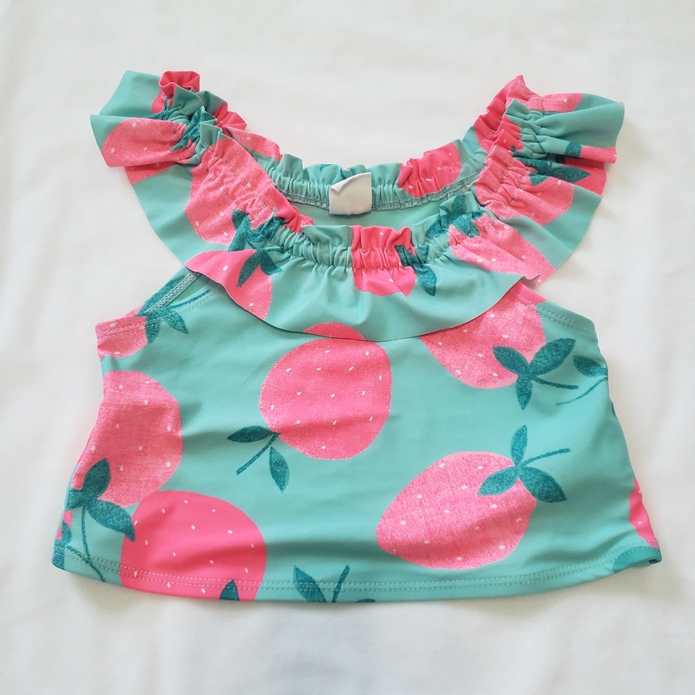 Baby Gap Strawberry Ruffle Swimsuit Top